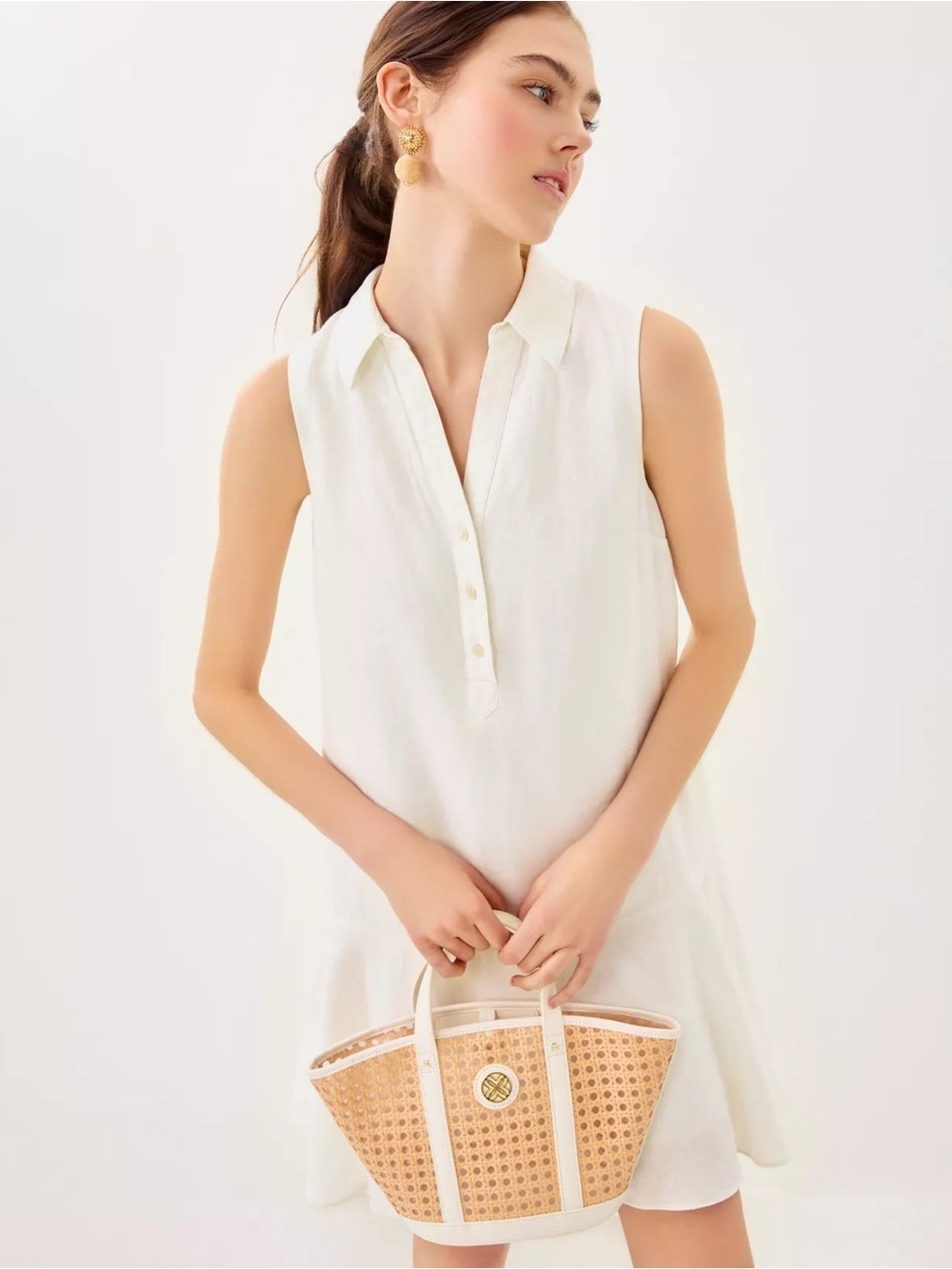 Lilly Pulitzer Ellowyn Linen Dress NWT L
